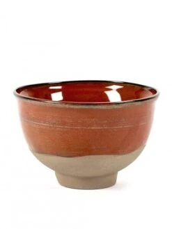 Serax Merci Meal X3 Kom No 2 Large ø 15 Cm Aardewerk Rood/bruin