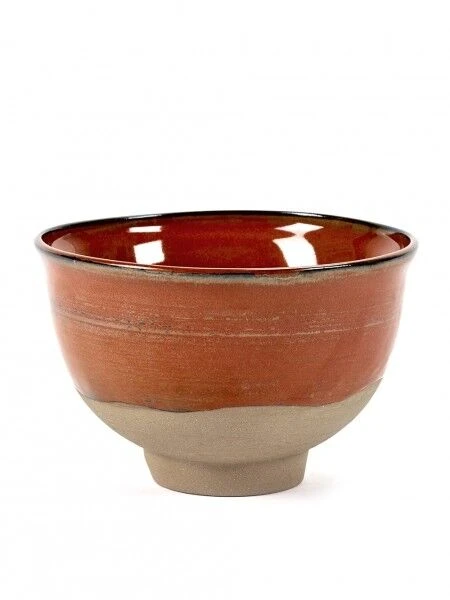 Serax Merci Meal X3 Kom No 2 Large ø 15 Cm Aardewerk Rood/bruin 3 Serax Merci Meal X3 Kom No 2 Large ø 15 Cm Aardewerk Rood/bruin