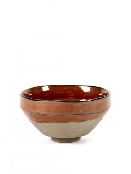 Serax Merci Meal X3 Kom No 3 Medium ø 12,5 Cm Aardewerk Rood/bruin 3 Serax Merci Meal X3 Kom No 3 Medium ø 12,5 Cm Aardewerk Rood/bruin