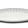 Serax INKU By Sergio Herman Bord Ovaal L 30 X 21 Cm H 1,7 Cm Aardewerk Wit -Serax b5120236w 1