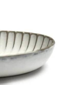 Serax INKU By Sergio Herman Serveerschaal Ovaal 22 X 15,4 Cm H 2,7 Cm Aardewerk Wit -Serax b5120247ws4 1