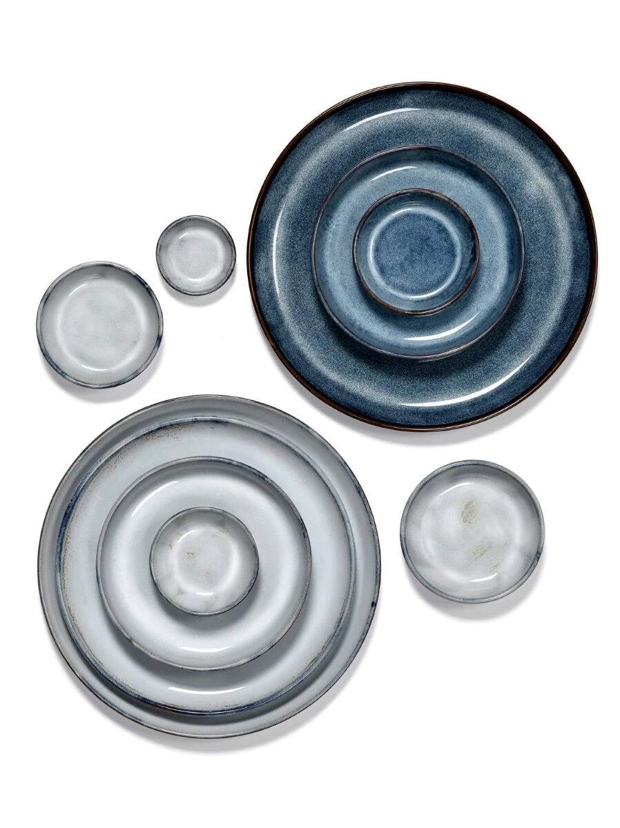 Serax Pure Bord M ø 23,5 Cm Keramiek Blue Glazed 4 Serax Pure Bord M ø 23,5 Cm Keramiek Blue Glazed - Afbeelding 2