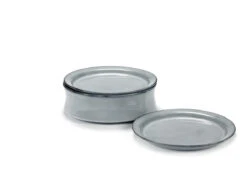 Serax Pure Schaal Met Borden ø 24 Cm Keramiek Blue Glazed 3-delig -Serax b5120413s3 1