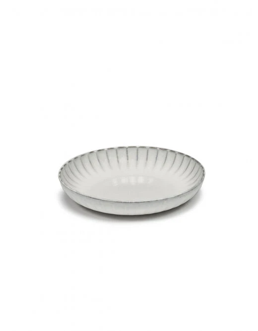 Serax INKU By Sergio Herman Hoog Bord M ø 21 Cm H 4 Cm Aardewerk Wit 3 Serax INKU By Sergio Herman Hoog Bord M ø 21 Cm H 4 Cm Aardewerk Wit