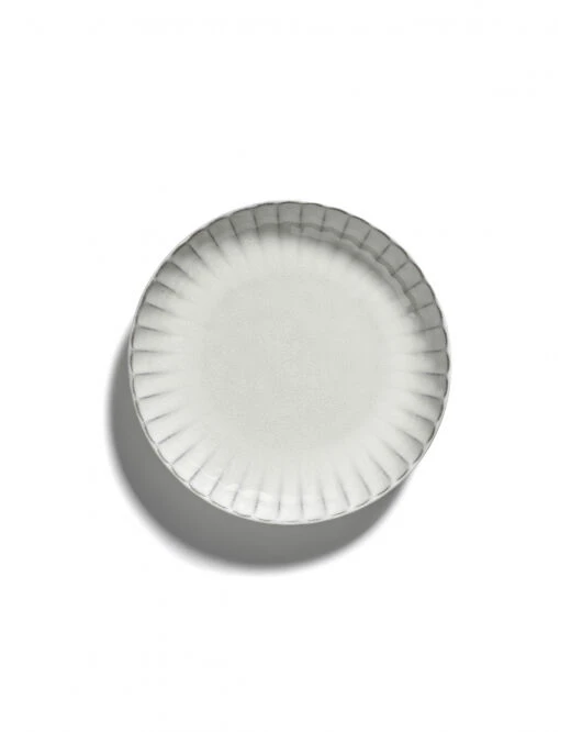 Serax INKU By Sergio Herman Hoog Bord M ø 21 Cm H 4 Cm Aardewerk Wit 4 Serax INKU By Sergio Herman Hoog Bord M ø 21 Cm H 4 Cm Aardewerk Wit - Afbeelding 2