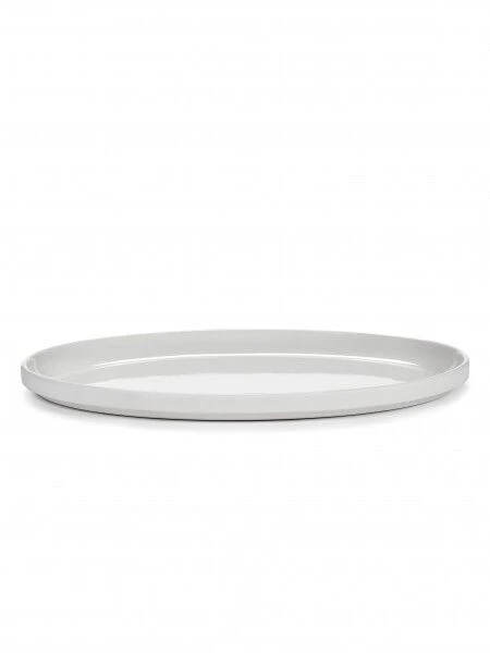 Serax Passe-Partout Bord Ovaal 33 X 22 Cm H 2,5 Cm Porselein Wit Mat 3 Serax Passe-Partout Bord Ovaal 33 X 22 Cm H 2,5 Cm Porselein Wit Mat