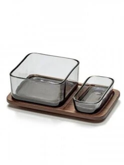 Serax HEII Marcel Wolterinck Kom Rechthoek 12 X 6 Cm H 3 Cm Glas Zwart -Serax b6219255s145