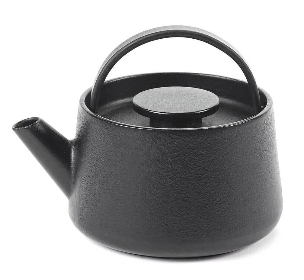 Serax INKU By Sergio Herman Theepot 600 Ml Gietijzer Zwart 2 Serax INKU By Sergio Herman Theepot 600 Ml Gietijzer Zwart