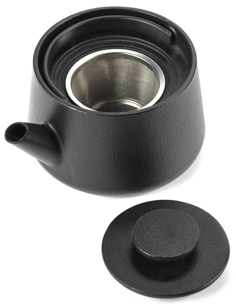 Serax INKU By Sergio Herman Theepot 600 Ml Gietijzer Zwart 3 Serax INKU By Sergio Herman Theepot 600 Ml Gietijzer Zwart - Afbeelding 2