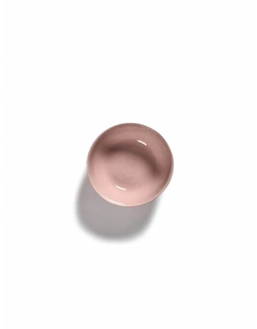 Serax Feast By Ottolenghi Kom L ø 17 Cm H 7 Cm Aardewerk Delicious Pink + Swirl-Stripes Blue 4 Serax Feast By Ottolenghi Kom L ø 17 Cm H 7 Cm Aardewerk Delicious Pink + Swirl-Stripes Blue - Afbeelding 2