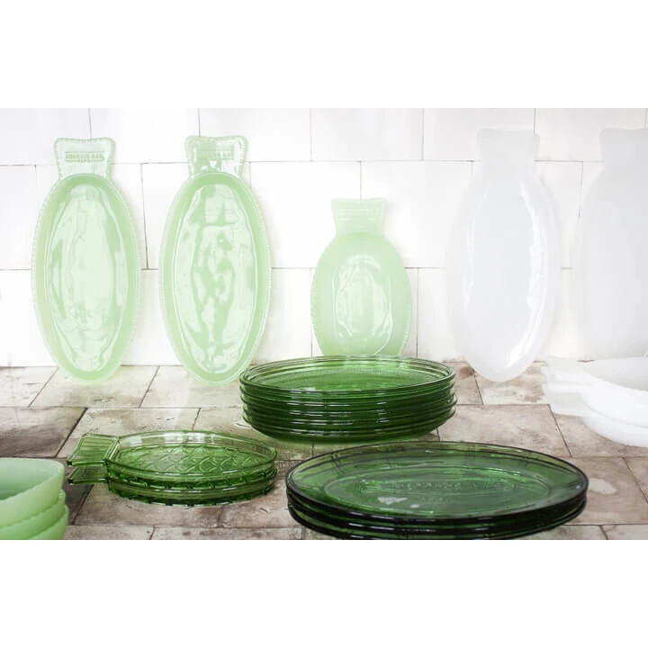 Serax Fish & Fish Schaal 25 Cm Glas Groen 4 Serax Fish & Fish Schaal 25 Cm Glas Groen - Afbeelding 2