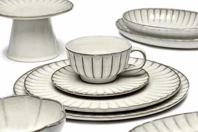 Serax INKU By Sergio Herman Hoog Bord S ø 19 Cm H 4 Cm Aardewerk Wit 5 Serax INKU By Sergio Herman Hoog Bord S ø 19 Cm H 4 Cm Aardewerk Wit - Afbeelding 3