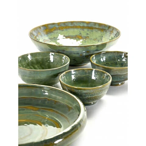 Serax Pure Kom ø 13,5 Cm Keramiek Groen 4 Serax Pure Kom ø 13,5 Cm Keramiek Groen - Afbeelding 2