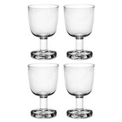 Serax Passe-Partout Glas Op Hoge Dikke Voet 250 Ml ø 8,3 Cm H 13,5 Cm Glas 4-delig