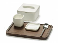 Serax HEII Marcel Wolterinck Bord Vierkant 24 X 24 Cm Porselein Wit -Serax seraxtafel 1 4